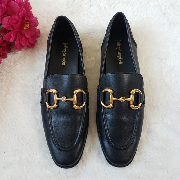 Jeffrey Campbell Shoes - Jeffrey Campbell Velviteen Loafer Black Leather